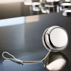 最高品質のパーソナライズされた金属ヨーヨーおもちゃクラシックプロフェッショナルシルバー弾むヨーヨーボールキッズギフト用 - Product Image 2