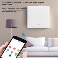 TUYA APP Control inteligente WIFI Iluminación Interruptores de pared Tres botones Interruptores de pared inteligentes Compatible con Alexa, Google Voice Control