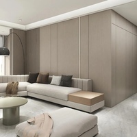 Panneau mural en bois massif 8 mm, grain de bois, placage bois, 1220*2440 mm, décoration murale intérieure, panneaux muraux sans joint, feuille de PVC imperméable
