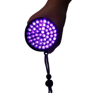 Usb Oplaadbare Draagbare 51 <span class=keywords><strong>Led</strong></span> <span class=keywords><strong>Uv</strong></span> Zaklamp 10W Zwart Licht 395nm Zaklamp Voor Schorpioen Zoeken Huisdier Urine Detectie - Product Image 4