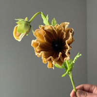 Bunga Poppy Simulasi Berkualitas Tinggi, Buket Corn Poppy, Batang Bunga Palsu, Bunga Buatan untuk Acara Liburan, Rumah, Pernikahan, Pesta