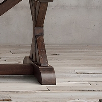 Table et chaises de salle à manger rectangulaires en bois massif, style rustique américain haut de gamme, écologiques
