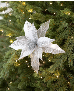 Flores Navideñas Artificiales de Plástico Rojo SuperZ M1666 SPR de 20 cm, Reutilizables para Adornos de Árboles de Navidad, Decoración de Coronas para Bodas y Fiestas - Product Image 5