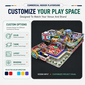 <span class=keywords><strong>Equipo</strong></span> de Juegos Infantiles para Interiores con Diseño 3D, Temática de Exploración Interestelar, Toboganes, Estructuras de Juego Suaves, Metal y ABS - Product Image 2