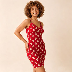 Camisón navideño personalizado para mujer, ropa de dormir navideña, vestido de algodón y bambú, suave y cómodo. - Product Image 4