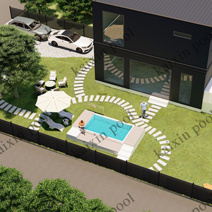 Casa Resort Hotel en la azotea mini piscina de fibra de vidrio precios spa piscina conjunto - Product Image 6