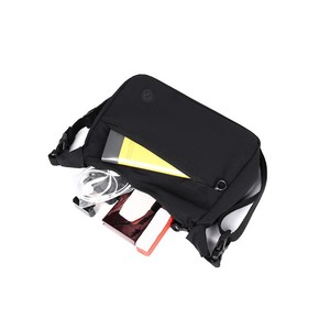 Rcbgrc 1756 <b>Women's</b> Messenger <b>Bag</b> <b>Black</b> Horizontal Square Zipper Closure Durable Everyday Commuter Crossbody <b>Bag</b> - Product Image 1