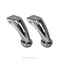 Pieds de meubles CY-704 Pieds de meubles Pieds de canapé en métal chromé pas cher pour table de plage