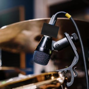 Mic Interview Logo Box Brand Custom Mic Flag Cube Holder for Handheld Microphone Interview Advertising - Product Image 3