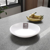 Petits plats à sauce ronds blancs bon marché pour soja et wasabi