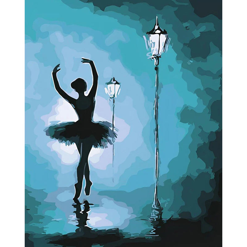 Ballerina Under the Streetlight