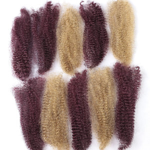 Extensiones de Cabello Trenzado Locs Crochet, Cabello Humano Virgen 100% Natural Sin Procesar, Cabello Humano Afro Rizado 4C para Mujeres - Product Image 4