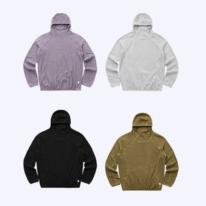 KingSen Vente en gros Sweat à capuche oversize pour homme en polaire tricotée 100% polyester de haute qualité, brodé, col montant personnalisé - Product Image 5