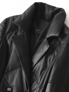 <span class=keywords><strong>Cappotto</strong></span> giacca inverno vera pelle ragazza femminile cappotti lunghi Trench giacche in vera pelle di pecora <span class=keywords><strong>donna</strong></span> all'interno nero A69018 tessuto - Product Image 5