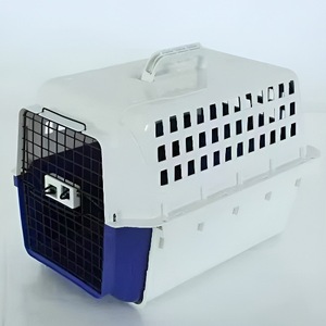 पालतू वायु मामले पर्यावरण के अनुकूल प्लास्टिक ठोस क्षैतिज स्लाइडिंग पोर्टेबल कुत्ते पिंजरे 10 किलोग्राम कार-माउंटेड यूनिवर्सल सूटकेस - Product Image 4