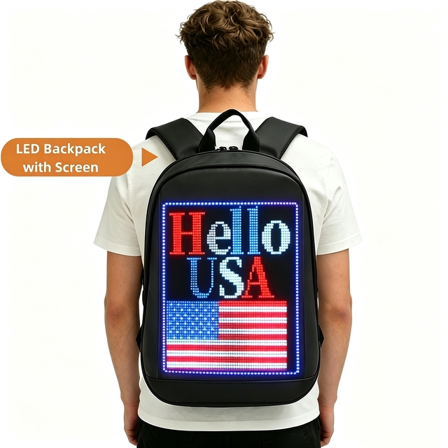 Programmable Mochila Led Backpack Mochila Led Display Bag Mochilas Inteligentes Led Screen Backpack with Screen