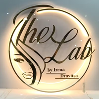 Enseigne néon LED personnalisée, art mural, impression UV, logo, décoration pour la maison, le commerce, le salon, le studio, l'hôpital, le bureau, compatible Alexa, télécommande