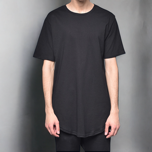 Bán Buôn Tùy Chỉnh Người Đàn Ông Của T-Shirt Quá Khổ Cong Hem Chải Kỹ Bông <span class=keywords><strong>Polyester</strong></span> Nhuộm Với Tùy Chỉnh In Logo Cho Tập Thể Dục Crew Cổ - Product Image 1