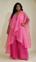 Vente en gros de robes maxi plissées à col en V, couleur unie, élégantes, décontractées, pour les fêtes, grandes tailles, pour femmes