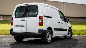 9677205580 9677205480 Fanali Posteriori Auto con Lente Rossa e Trasparente, Luci Freno Rosse Sinistra e Destra per Citroen <span class=keywords><strong>Berlingo</strong></span> 2 Porte 2012-2018 - Product Image 5