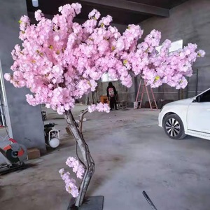 Árbol de Flores de Cerezo Artificial Resistente a los Rayos UV, en Maceta de Plástico, Decoración para el Hogar, Jardín y Cafetería - Product Image 3