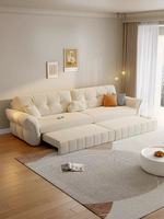 Modernes Metallrahmen-Stoffsofa Konvertierbar Verstellbar Faltbar Ausziehbar mit Stauraum Waschbar 3-Sitzer Abnehmbarer Bezug Wohnzimmer-Sofa