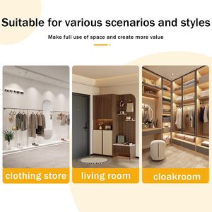 SENYU Banco Moderno de 3 Niveles para Almacenamiento de Zapatos con Estructura Metálica y Asiento Acolchado para Entrada o Sala de Estar - Product Image 4