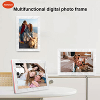Cadre photo numérique WiFi Frameo 10,1 pouces MP4 32 Go 1280x800 HD IPS Écran tactile Rotation automatique Montage mural