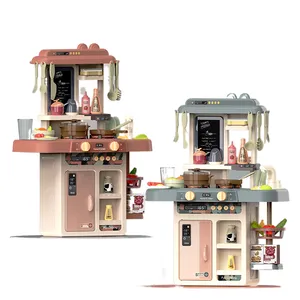 Современная напыляющая мини-кухня набор игрушек реалистичный кулинарный свет и звук имитация игры Аксессуары для малышей