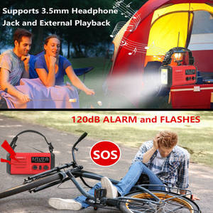 <span class=keywords><strong>Radio</strong></span> d'urgence 20000mAh <span class=keywords><strong>Radio</strong></span> à manivelle, AM FM NOAA Alerte météo <span class=keywords><strong>Radio</strong></span> solaire avec lampe de poche et chargeur de téléphone pour les ouragans - Product Image 4