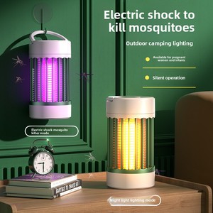 Lampe <span class=keywords><strong>anti</strong></span>-moustiques électrique LED rechargeable par USB, 1200 mA, style colonne romaine, pour extérieur - Product Image 2
