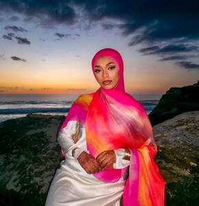 ड्रॉपशीपिंग कस्टम मुद्रित जातीय बन्ना वॉइल स्क्वायर स्कार्फ हिजाब महिलाओं के लिए मुस्लिम विभाग - Product Image 5