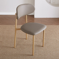 Chaise de salle à manger moderne minimaliste, chaise d'hôtel anti-oscillation en cuir pour événements, réduisant la fatigue