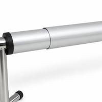 Enrouleur de bâche de piscine en aluminium pour bâche solaire, avec tube télescopique, manivelle à volant, antidérapant, écologique, support à roulettes