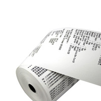 Rouleau de papier thermique 80x60 lisse, anti-encrassement, résistant à l'huile pour l'impression en caisse enregistreuse de cafés, salons de thé, restauration rapide et cuisines (POS)