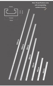 Hợp kim nhôm 19-loại bevel hướng dẫn cho Máy phay bàn làm việc DIY chế biến gỗ t-slot bevel trượt đường sắt công cụ phần cứng - Product Image 3