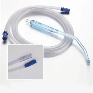 CE ISO Approved Disposable PVC Suction Connecting Tube With Yankauer Handle