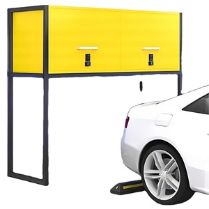Heavy-Duty Metal Parking Storage <b>Cabinet</b> with Space-Saving Design for <b>Garage</b>, Home & Warehouse Tool Organization - Product Image 1