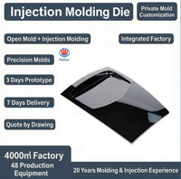 Développement de moules, moulage par injection de coques en plastique, peinture haute brillance pour coques, service de moulage par injection.