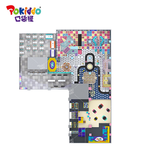 Pokiddo Parque Infantil Comercial Personalizado de 1700 m², Equipo de Plástico para Interiores, Parque de Trampolines para Centros Comerciales - Product Image 1