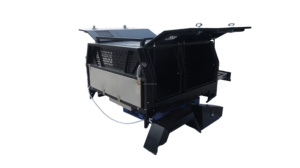 Plateau et auvent en aluminium pour pick-up 4x4 double/simple/extra cabine avec boîte pour chien et boîte à outils - Product Image 4