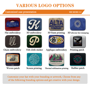 6-Panel Marineblau Baumwoll-Twill Baseballkappe mit Goldketten-Stickerei und Gebogenem Schirm, Unstrukturiert - Product Image 6