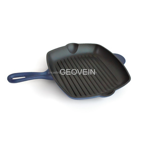 Venta caliente sartén para asar bistec cuadrado de hierro fundido sartén - Product Image 2