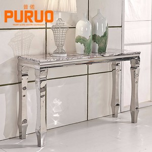 Foyer <strong>Black</strong> <strong>Console</strong> Metal Legs Furniture Long <strong>Console</strong> Table - Product Image 1