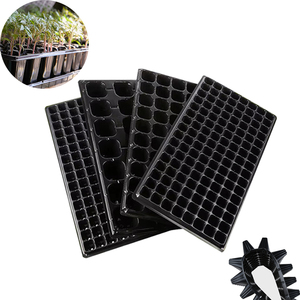 Plateau de semis en plastique carré pour pépinière, pot de fleurs, germination, culture de légumes et de fleurs, plateau de semis de jardin - Product Image 1