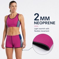 Leggings en néoprène pour femmes de 2 mm, pantalon court de surf et de plongée, bas de combinaison de plongée pour femmes, short en néoprène