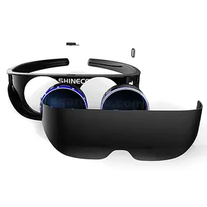 Kacamata Ikat Kepala Kacamata Tampilan Realitas Tertambah 3D Layar Raksasa Film Kacamata Video Ponsel VR Headset Virtual Realit