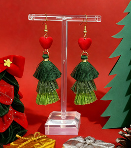 Pendientes de Borla Multicapa de Moda, Joyería de Moda, Pendientes Largos con Cuentas Coloridas para Carnaval, Regalos para el Día de San Valentín - Product Image 2