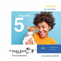 Nouvel appareil anti-aboiement automatique intelligent en plastique étanche IPX7 avec batterie rechargeable, entraînement sonore/sonnerie pour mini chiens de petite taille