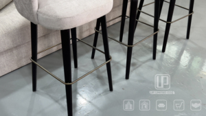 Factory Direct Sell Italian Style <b>High</b> <b>Bar</b> Lounge Chair Velvet <b>Bar</b> <b>Stool</b> <b>High</b> Fabric Leisure Chair <b>High</b> Fabric Leisure Chair - Product Image 2